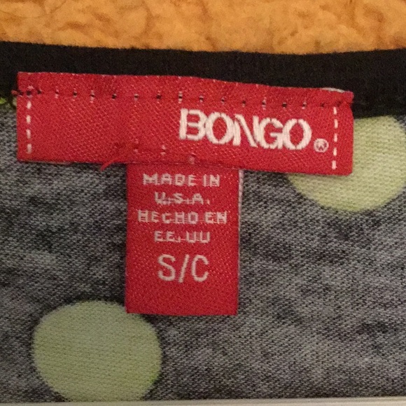NWOT Bongo Polka Dot Crop Top Tee S - Picture 3 of 4